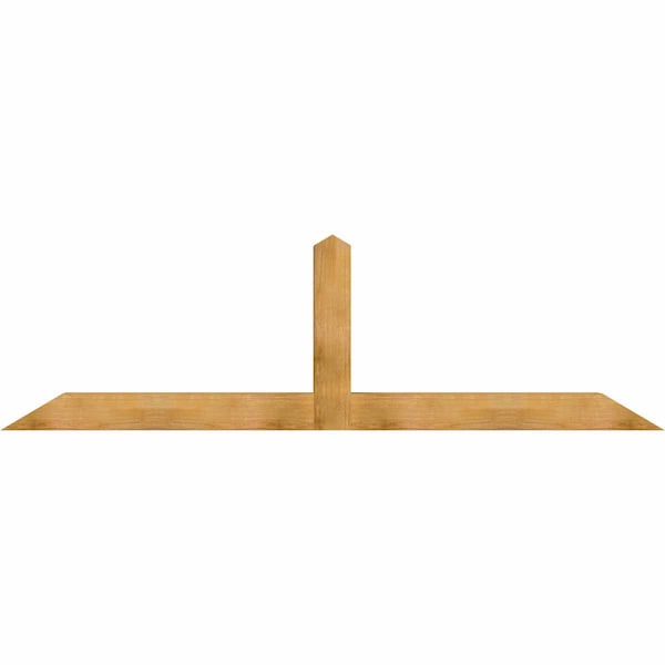 Ekena Millwork Portland Timber Gable Bracket, Western Red Cedar, 108"W x 31 1/2"H x 6"D x 6"F, 7/12 Pitch GBW108X31X0606POR00RWR - main